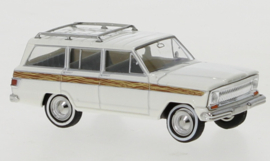 BRE 19870 Jeep Wagoneer B, wit met wooden stripe 1:87