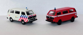 MIS-LC 4354 VW T3 Politie/brandweer NL set van 2 stuks 1:160