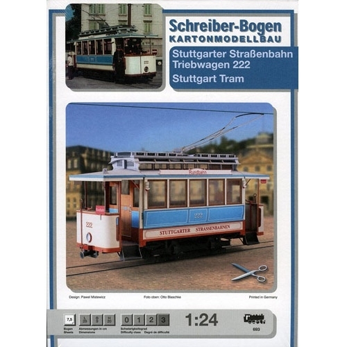 Bouwplaat SB 693   Tram motorwagen