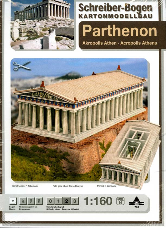 Bouwplaat SB 789 Parthenon (Akropolis Athene)