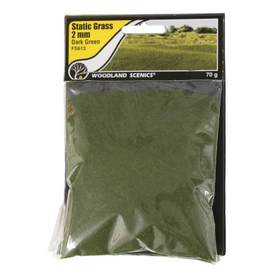 2 mm Static Grass Dark green FS 613
