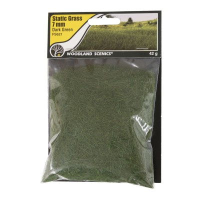 7 mm Static Grass Dark green FS 621