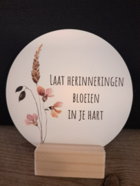 Roundie met houder - Laat herinneringen bloeien in je hart