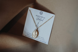 Geboortebloem ketting Augustus - goud
