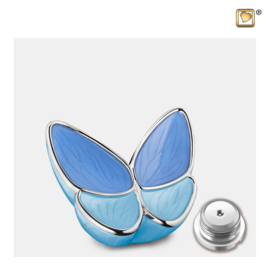 K1041 Mini LoveUrns Butterfly Urn Blauw (0.05 liter)