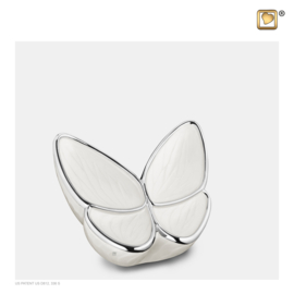K1042 Mini LoveUrns Butterfly Urn Wit (0.05 liter)