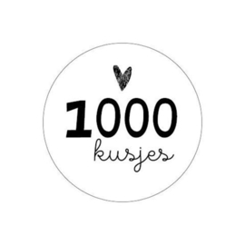 1000 kusjes  - Stickers, 10 stuks