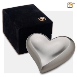 K617 Heart Keepsake Urn Bru Pewter, 0,04 liter,  LoveUrns