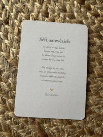 kaart Sêft oanwêzich - DieuwkeDicht