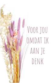 Voor jou omdat ik aan je denk - kadolabel