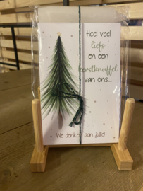 Giftset `Heel veel liefs en een kerstknuffel...`