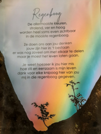 Tuinposter 50x65 cm, Regenboog - Jan van der Meer