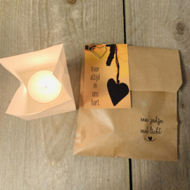 Candle bag -Voor altijd-   , zakje met licht