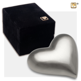 K601 Heart Keepsake Urn Bru Pewter,0,05 liter,  LoveUrns