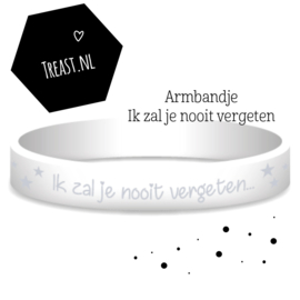 Armband, ik zal je nooit vergeten