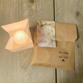 Candle bag -Sterkte- , zakje met licht
