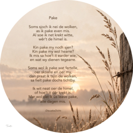 Pake  - muurcirkel 30 cm