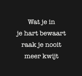 forex tegel ; wat je in je hart bewaart