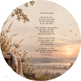 Noch ien kear   - muurcirkel 30 cm
