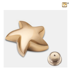 K620 Angelic Star Keepsake Urn Bru Gold, 0,04 liter,  LoveUrns