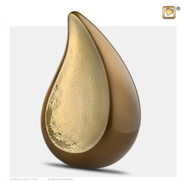 P581 TearDrop Bronze & HMD Gold, 0.4 liter, LoveUrns