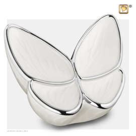 A1042 LoveUrns Butterfly white,  3.2 liter