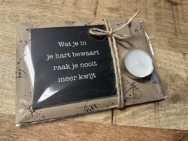 Giftset “wat je in je hart bewaart” (zwart)