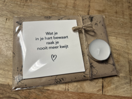 Giftset “wat je in je hart bewaart” (wit)