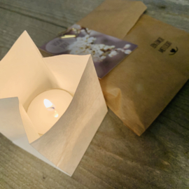 Candle bag -Voor jou-  , zakje met licht