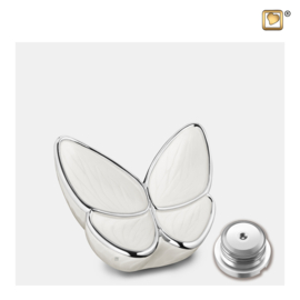 K1042 Mini LoveUrns Butterfly Urn Wit (0.05 liter)