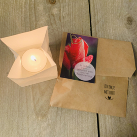 Candle bag -In iedere traan- , zakje met licht
