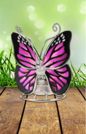 vlinder waxinelichthouder  art. 244