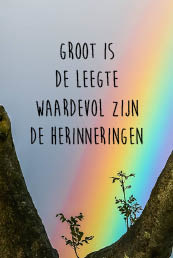 Groot is de leegte - kadolabel