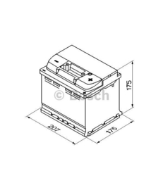 BOSCH S4001 auto start accu 12V 44Ah