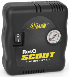 AirMan ResQ Scout tire mobility kit - Bandenreparatieset met 12V compressor.