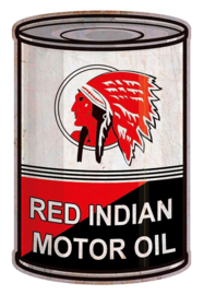 Metal sign Red Indian Barrel