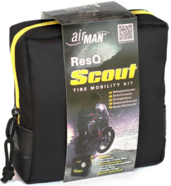 AirMan ResQ Scout tire mobility kit - Bandenreparatieset met 12V compressor.