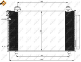 COOLCAR 704CD00599 airconditioning condensor