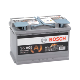 BOSCH S5A08 AUTO ACCU START STOP AGM 12 VOLT 70 AH