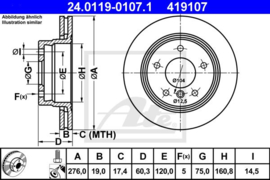 Remschijven set BMW 3 serie (E36/4)/3 serie (E46/4)/3 serie (E36/2C)/3 serie (E46/2C)/3 serie Compact (E46/5)/3 serie (E36/2)/3 serie (E46/2)/3 serie Touring (E36/3)/ 3 serie Touring (E46/3)/