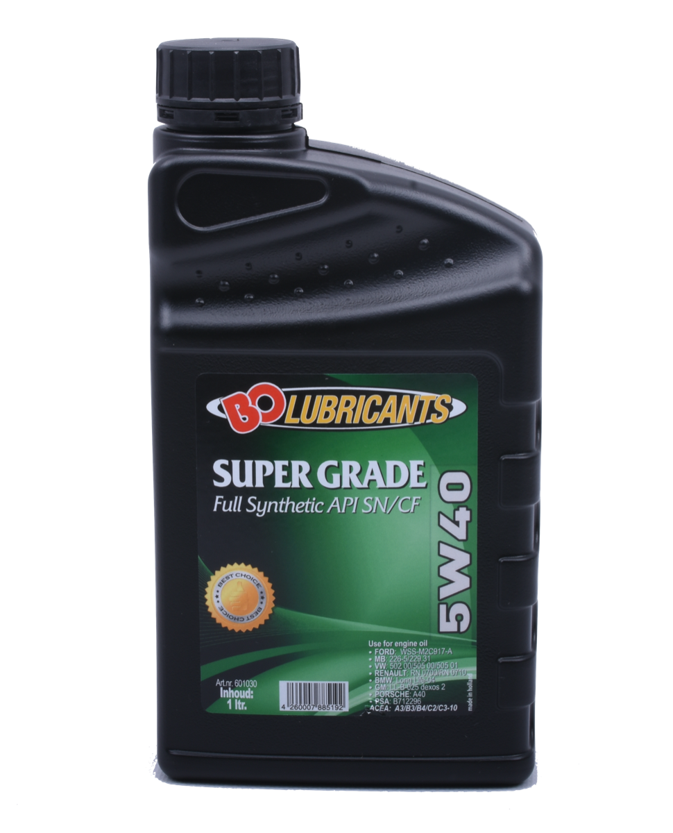 BO Motor-Oil 5W40 Super Grade Full Synthetic API SN/CF 1 liter