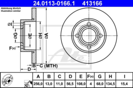 Remschijven set Audi 80(B4)/80 Avant (B4)