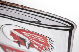 Metal sign Red Indian Barrel