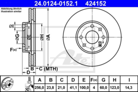 Remschijven set Opel Astra G/Astra G Caravan/Vauxhall Astra MK4/Astra MK4 Estate/Astra MK4 Van