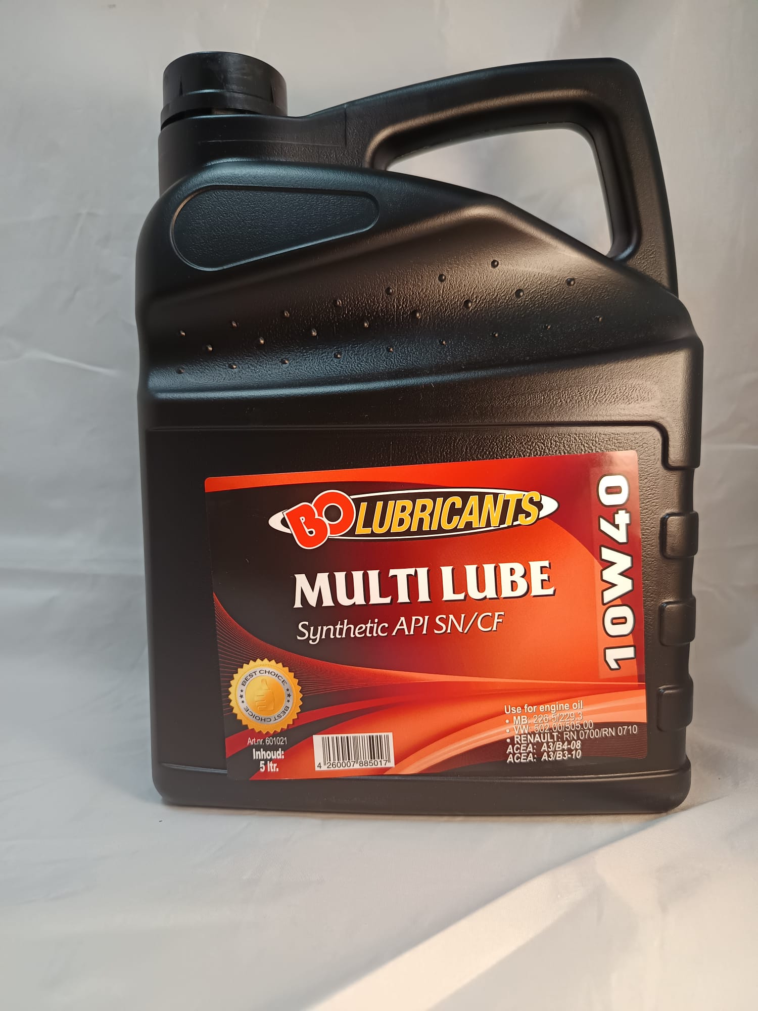 BO Motor-Oil 10W40 Multi Lube Synthetic API SN/CF 5 liter