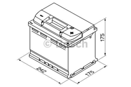 BOSCH S4004 auto start accu 12V 60Ah