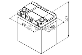 BOSCH S4018 auto start accu 12V 40AH