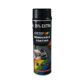 MOTIP SPRAYPLAST  verwijderbare lak zwart mat 500ml