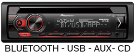 Pioneer DEH-S320BT autoradio met  Bluetooth, USB, AUX, CD