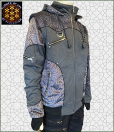 Flower of Life jacket grey